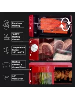Brazilian Flame Churrasco? Gas Rotisserie Oven Grill Roaster with Auto Rotating Skewers for Rotisserie Chicken, Brazilian Style BBQ and Churrasco, Shawarma Machine, Propane Grill - 2024 Series - Image 7